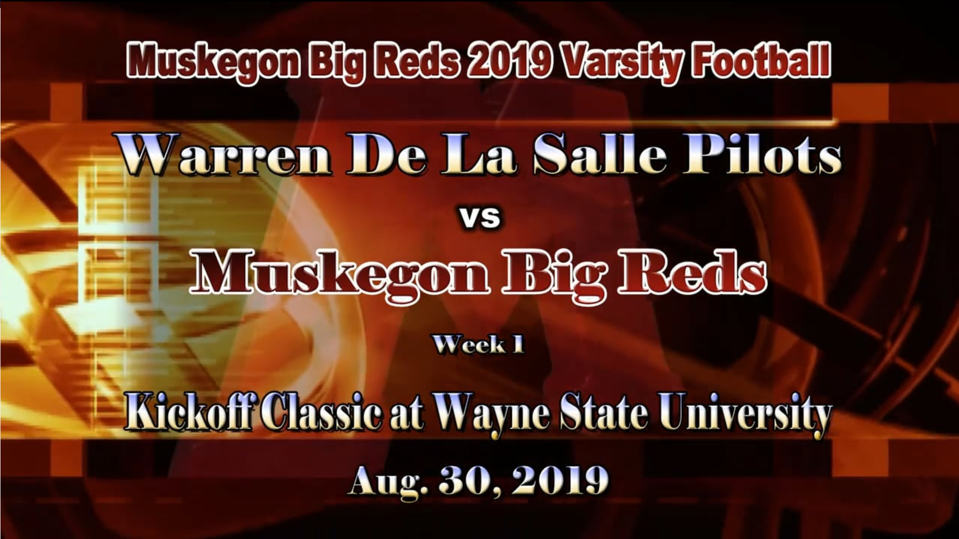 08-30-19 Football Muskegon VS Warren DeLaSale
