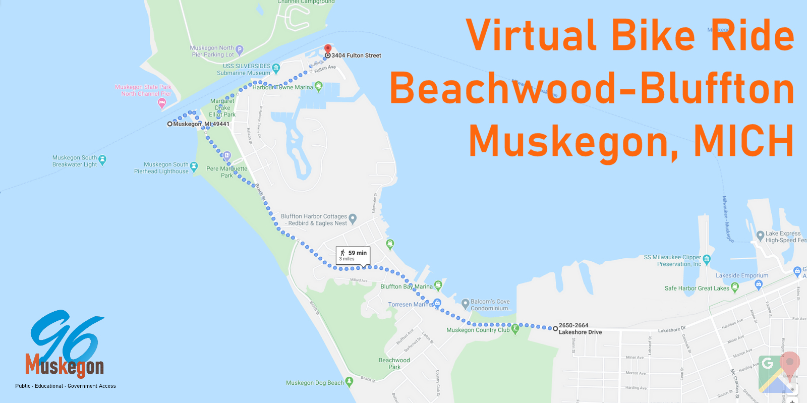 Virtual Bike Ride II - Muskegon Light Houses