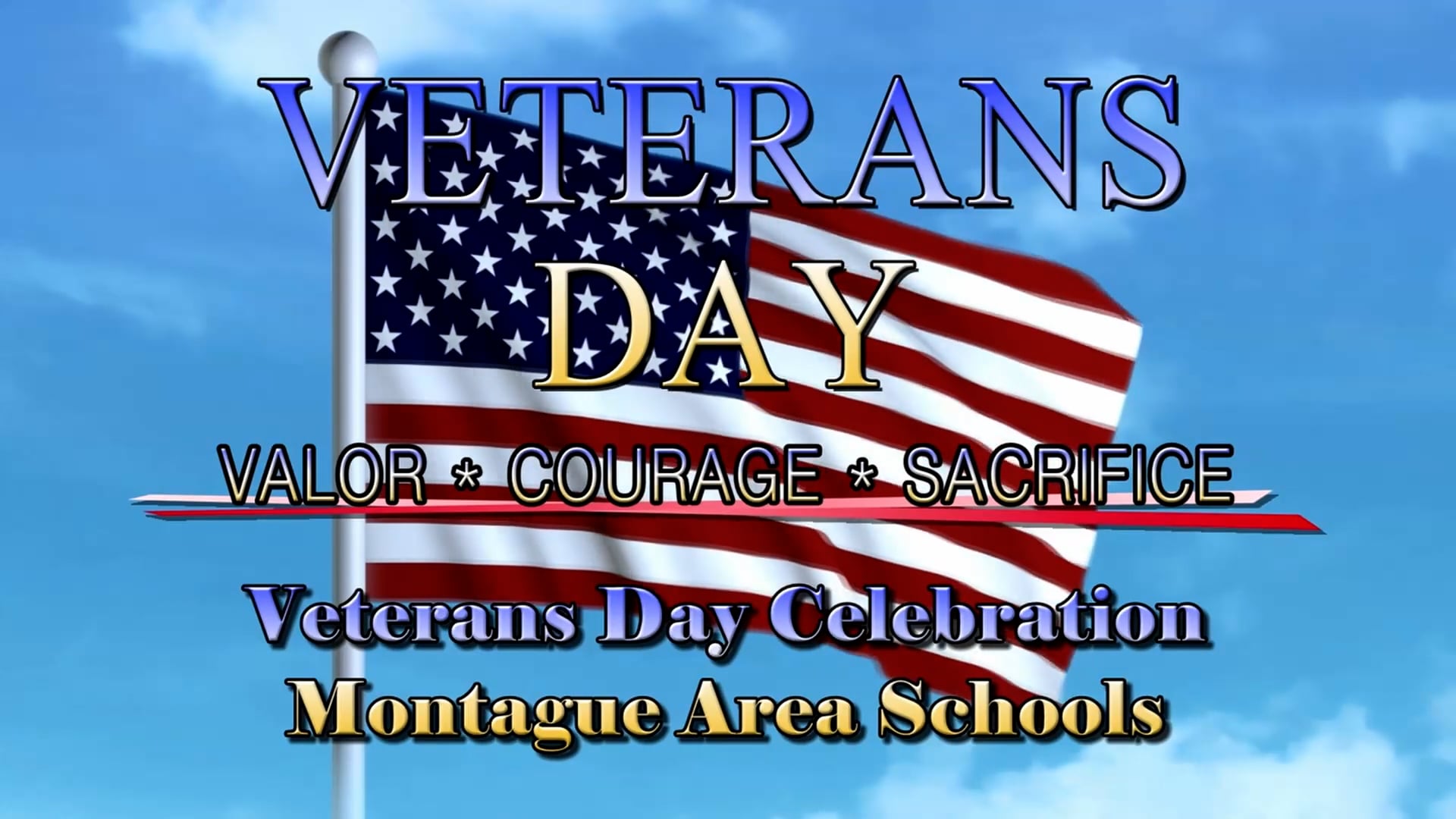 Veterans Day Celebration with Montague Area Schools 2021