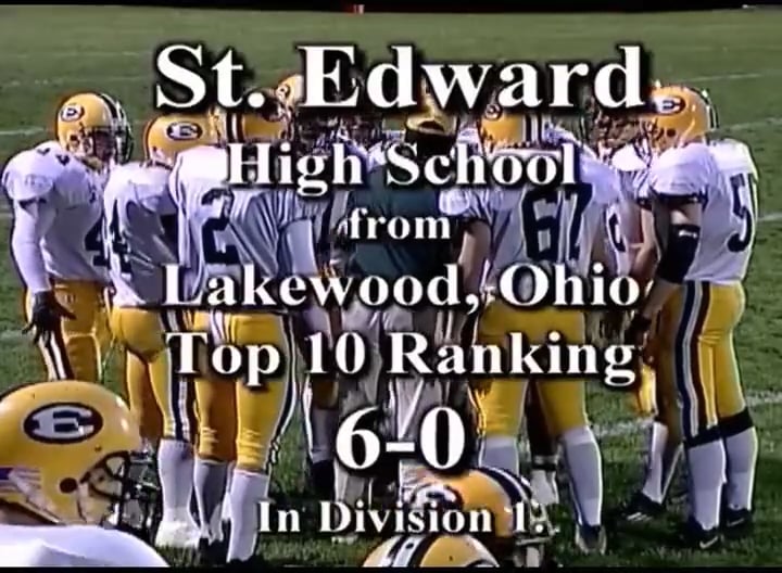 2001 Football Muskegon Big Reds vs Lakewood St Edwards Eagles