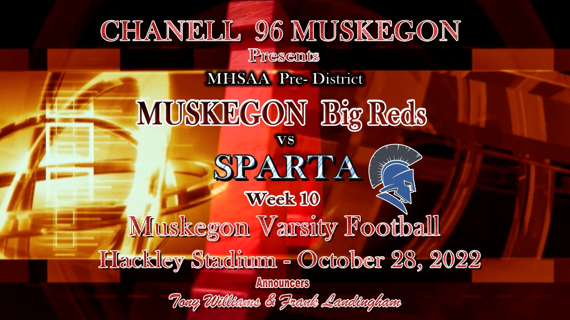Muskegon Big Reds vs Sparta Spartans