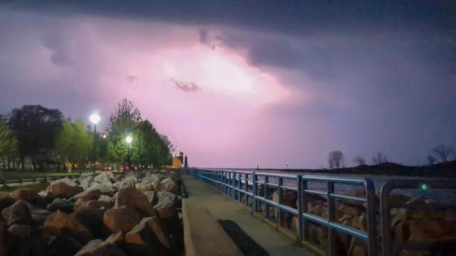 Before the Chaos: West Michigan Storm's Grand Entrance